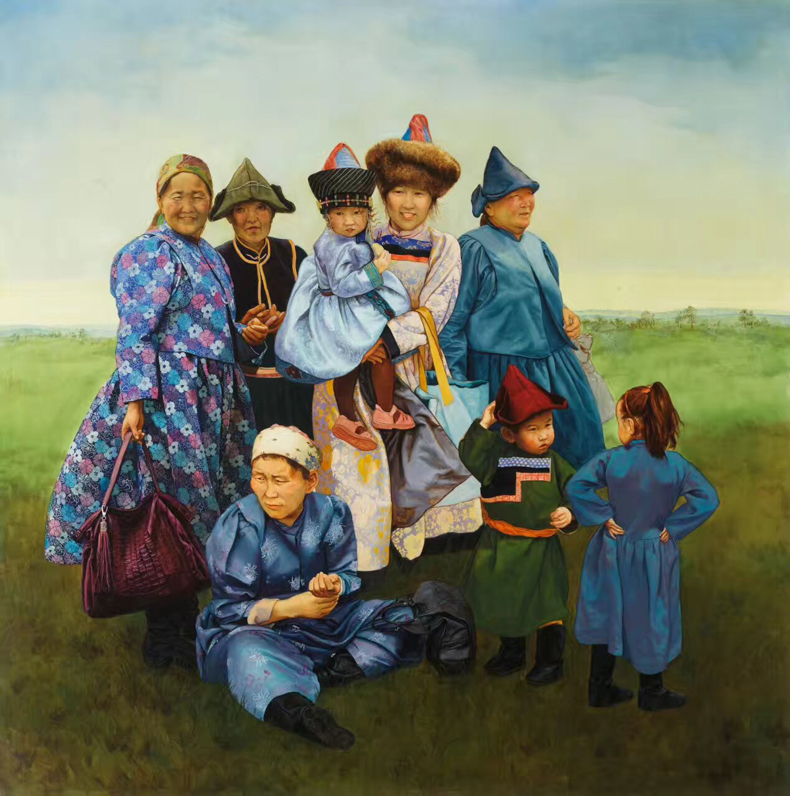 精品人物油画定制  画家金玉作品