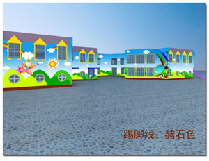 【幼儿园彩绘】北京昌平东小口镇中心幼儿园外墙设计