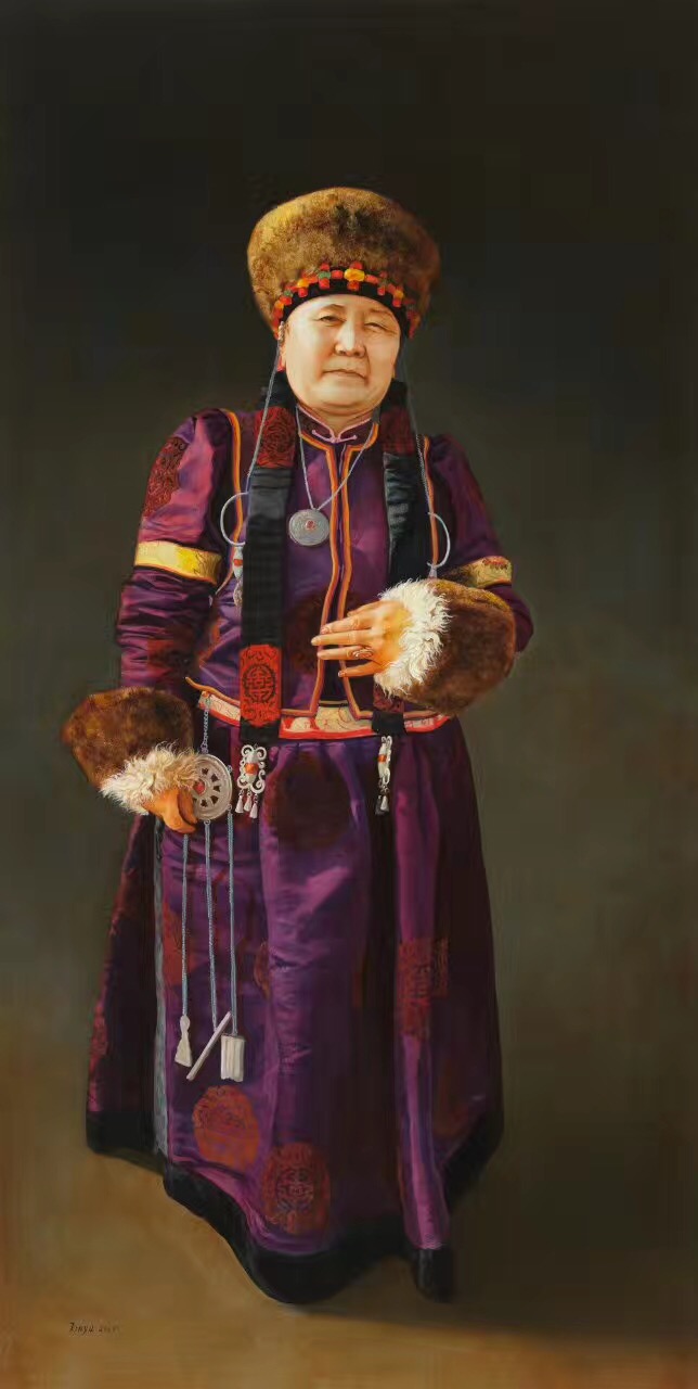 精品人物油画定制  画家金玉作品