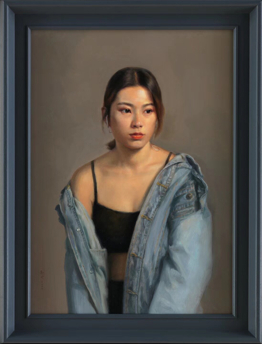 精品人物油画定制  画家赵也作品