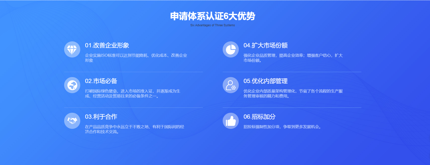 申请体系认证的优势
