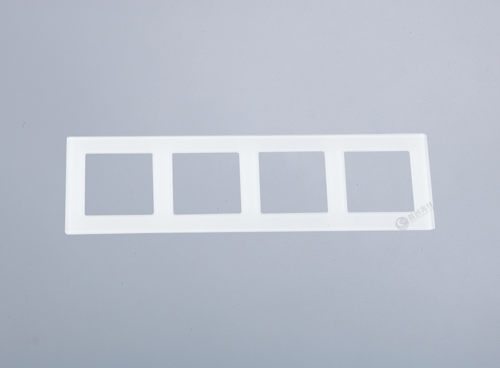 奔月方形四位玻璃面板（白色）