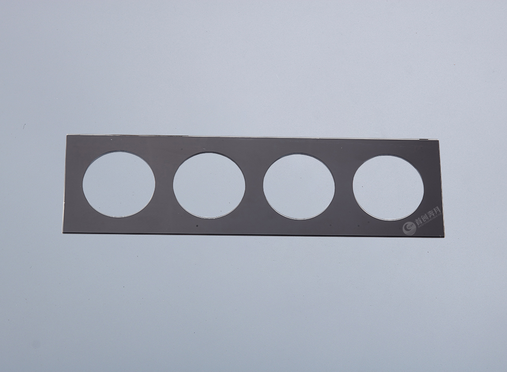 奔月圆形玻璃面板（黑色）