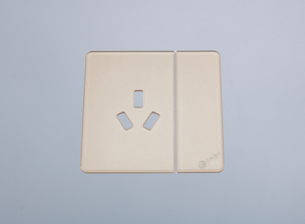 奔月2.5D三孔带开玻璃面板（玻璃金）