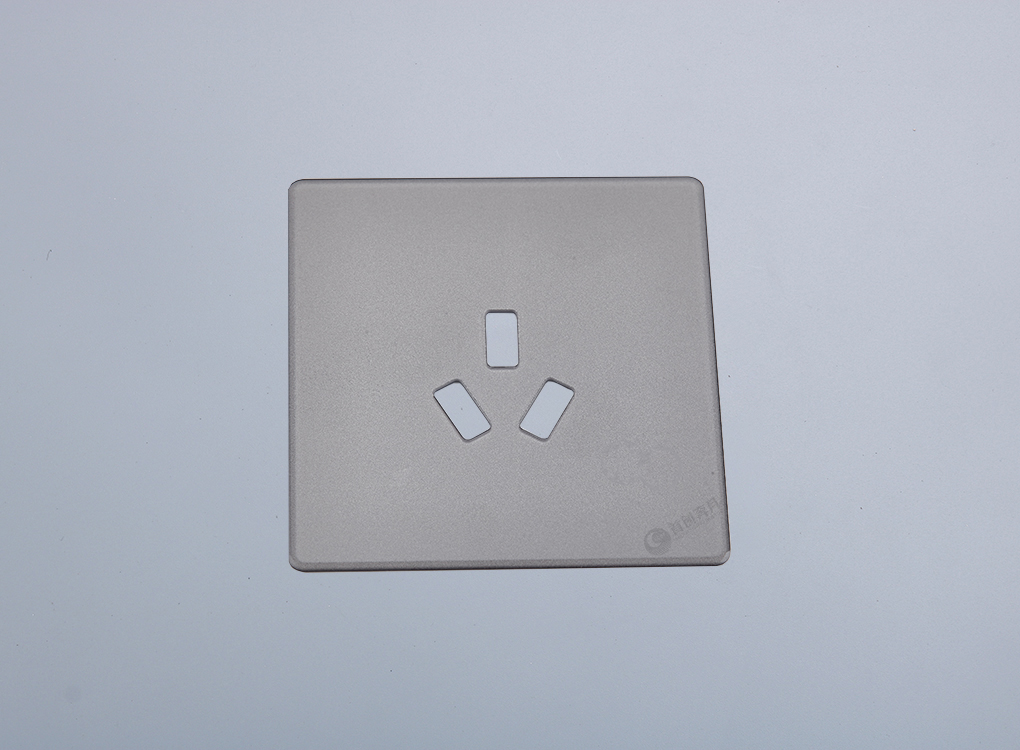 奔月2.5D三孔玻璃面板（灰色）