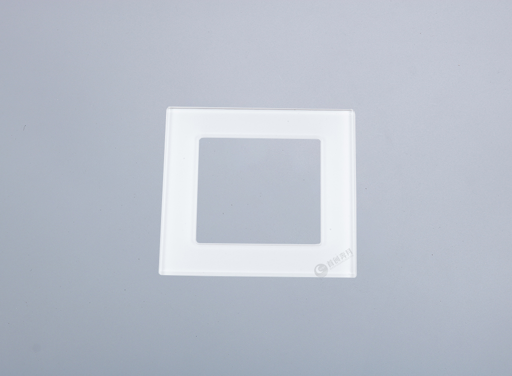 奔月方形一位玻璃面板（白色）