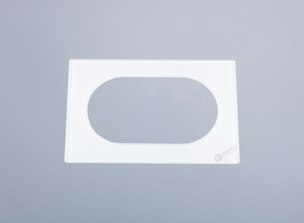 奔月圆形德式一位玻璃面板（白色）