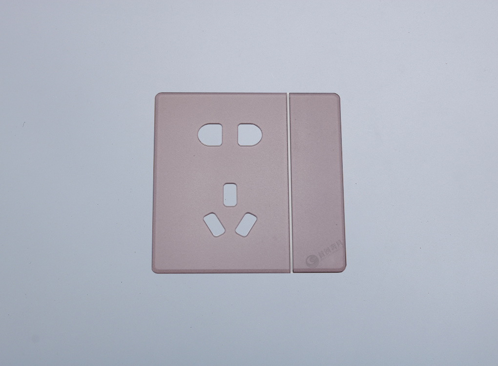 奔月2.5D五孔带开玻璃面板（暗紫色）