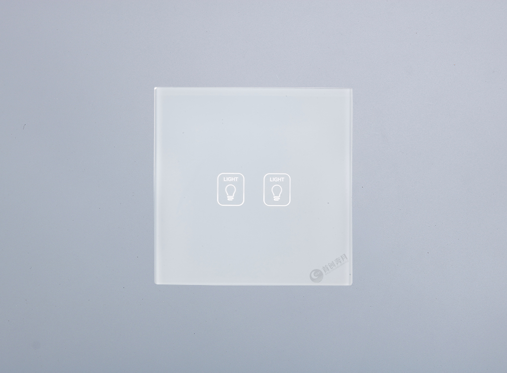 奔月智能86方形二位触摸屏（白色）