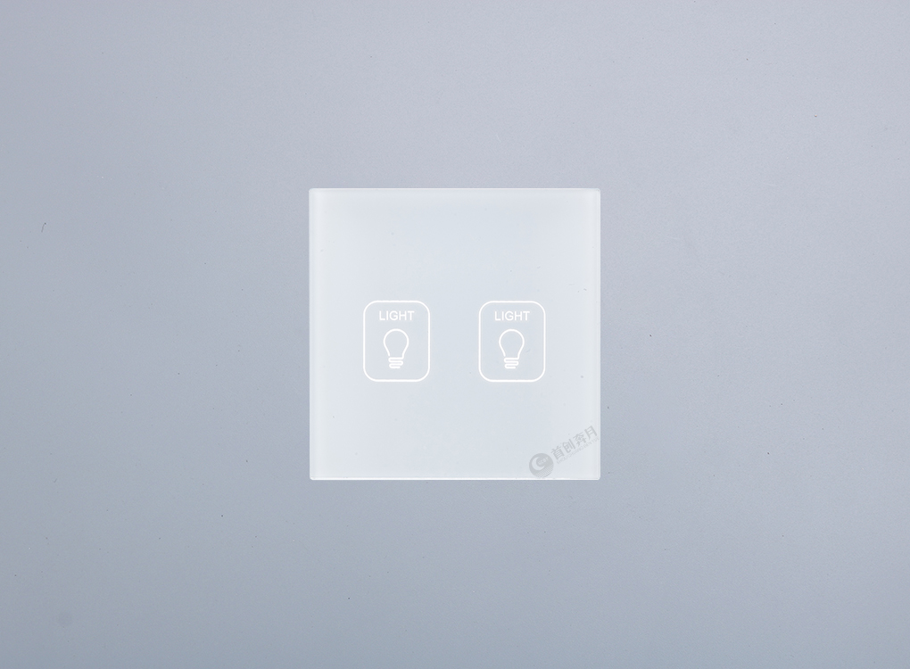 奔月智能50方形二位触摸屏（白色）