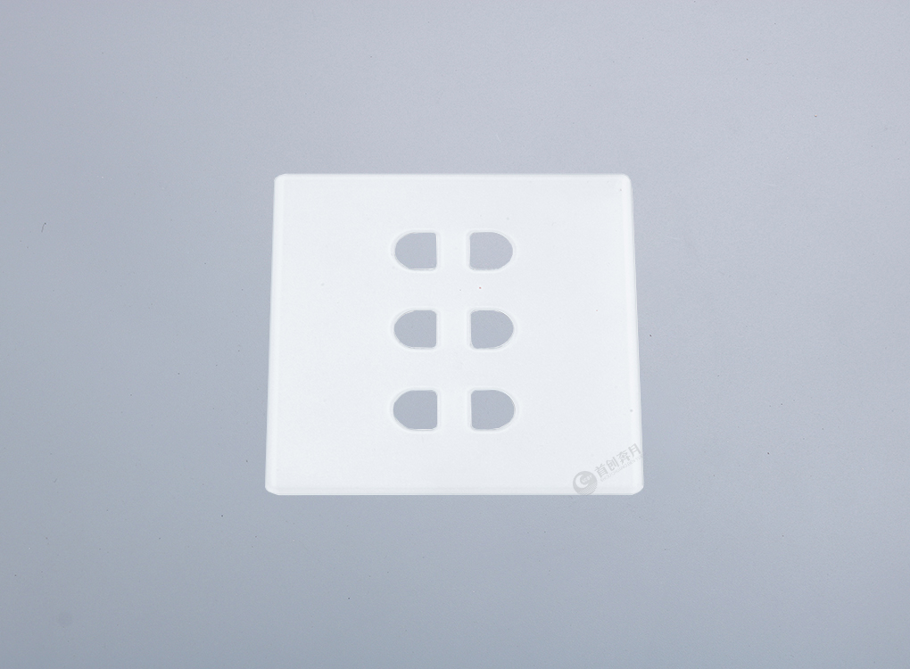 奔月2.5D六孔玻璃面板（白色）