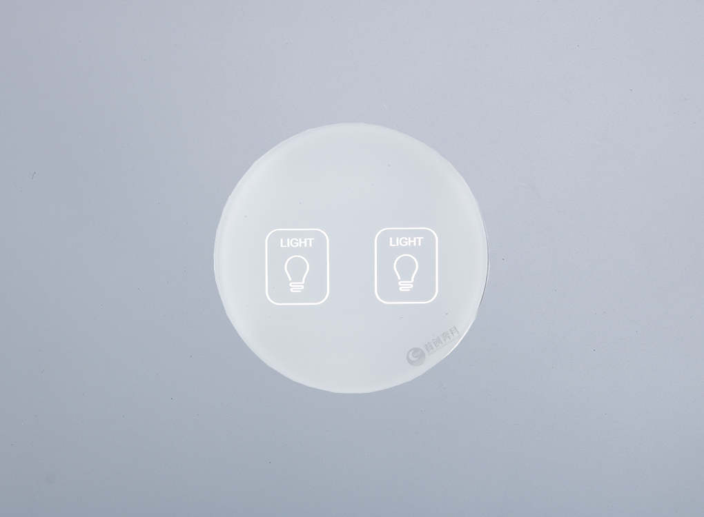 奔月智能50圆形二位触摸屏（白色）