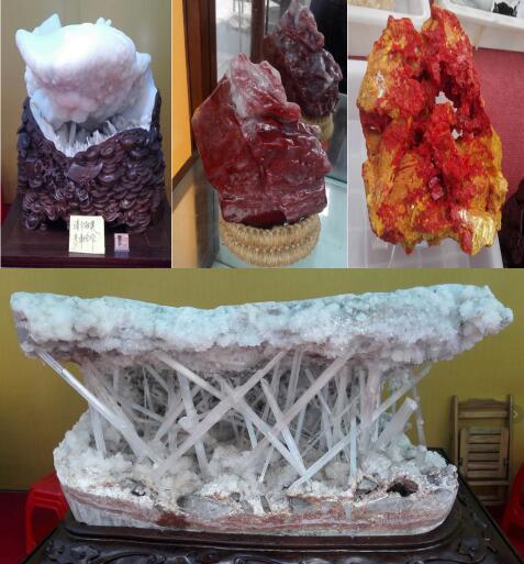 桂林德天“五·一”大型礦物晶體雞血玉展掀熱潮