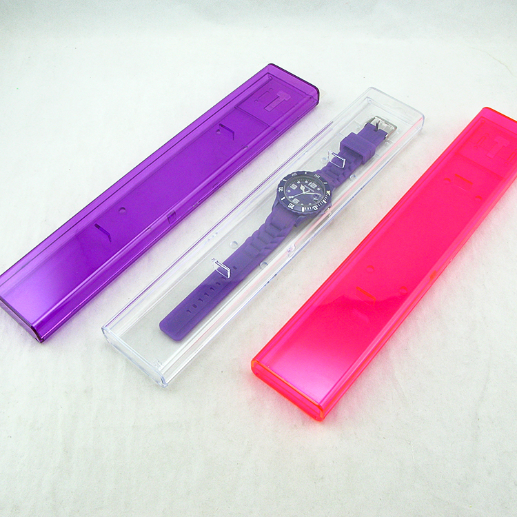 crystal plastic wrist watch box