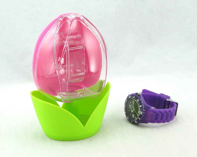 creative tulip plastic watch box