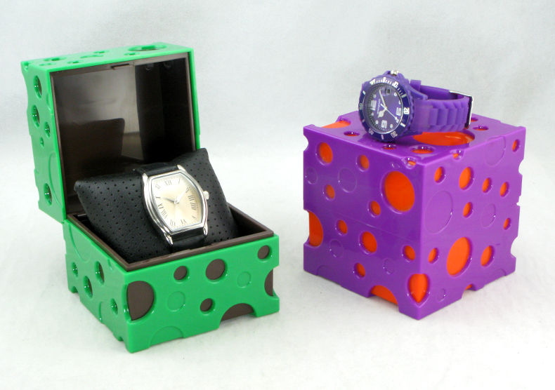 creative cheese shape watch box