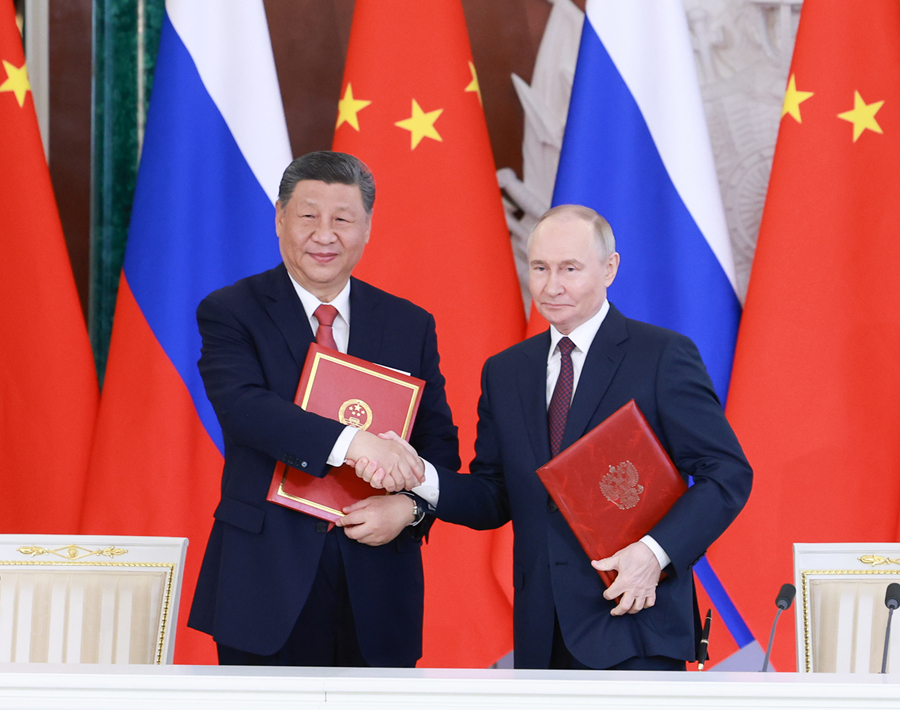 习近平同俄罗斯总统会谈