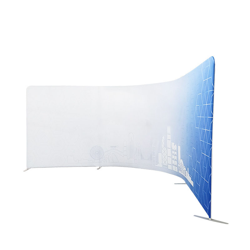 Custom Tension Fabric Display Backdrop- Curved Shape Ⅲ