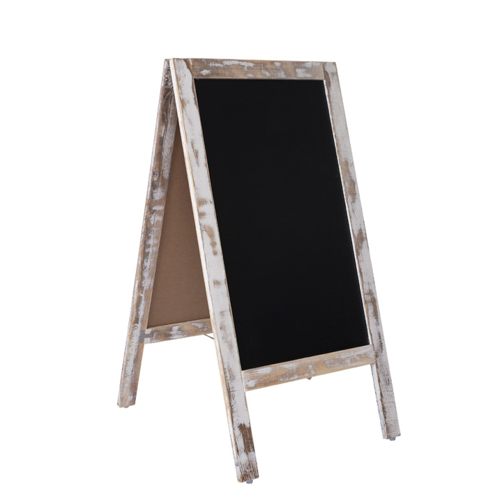 Double-Sided Wood A-Frame Sign