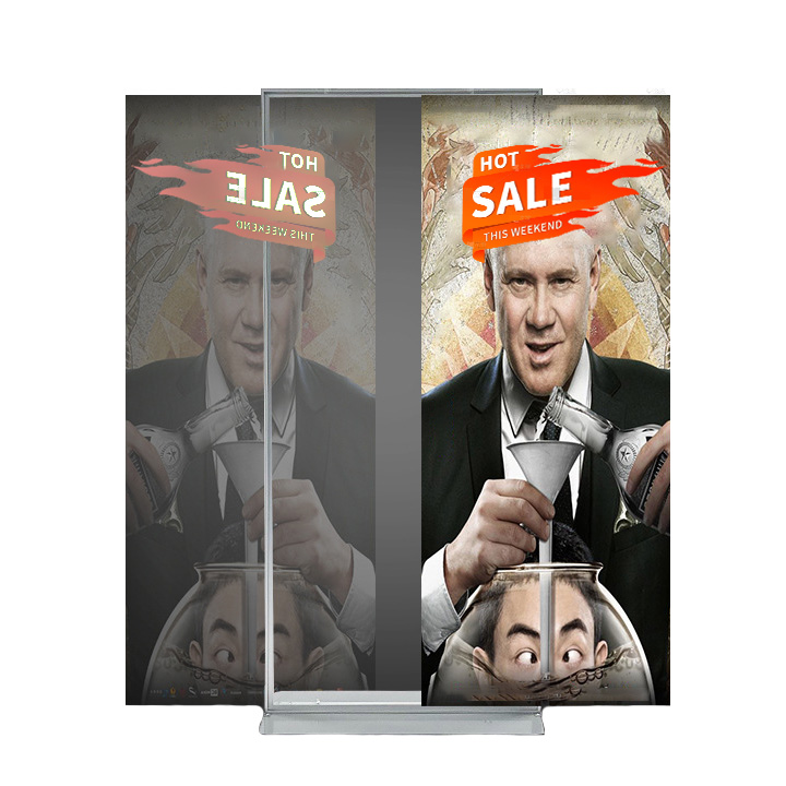 Double-Sided Poster Display Stand