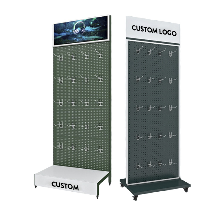 Supermarket Hooks Style Display Shelf