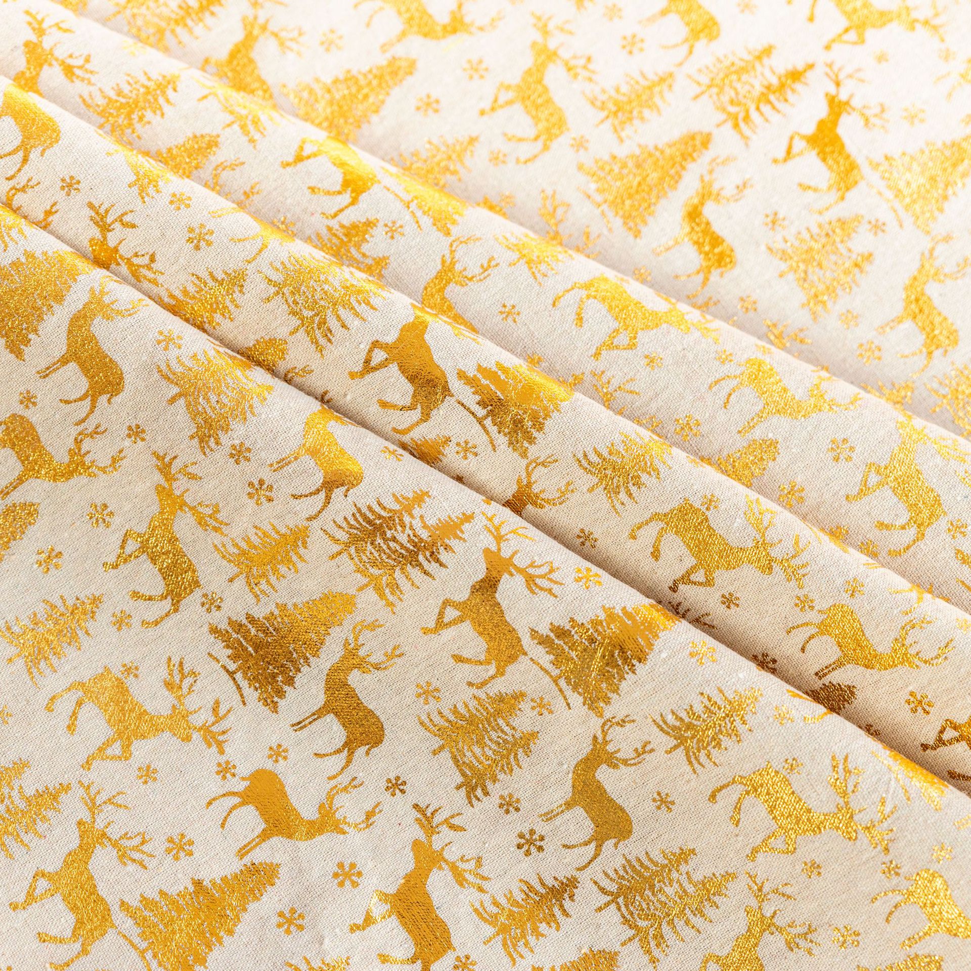 Snowflake Printed Round Tablecloth