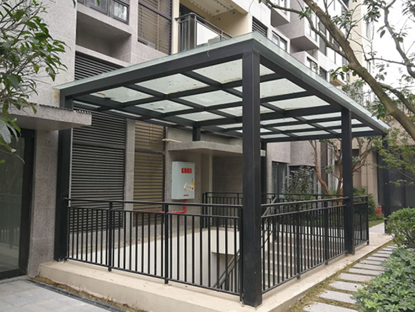 消防入口玻璃雨棚