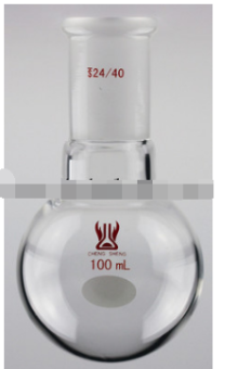 单颈圆底烧瓶。;二口圆底烧瓶;三口圆底烧瓶;四口圆底烧瓶