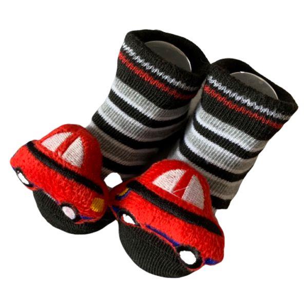 3D New Born Baby Boy Booties
