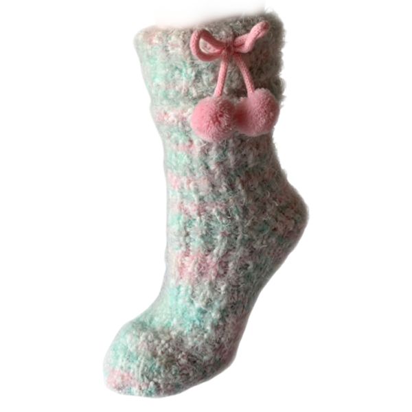 Yarn Sherpa Lined Slipper Socks