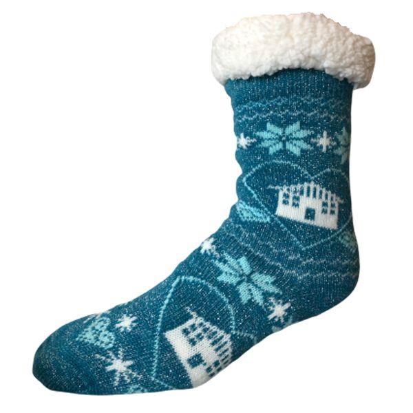 Sherpa Lined Noskid Slipper Socks