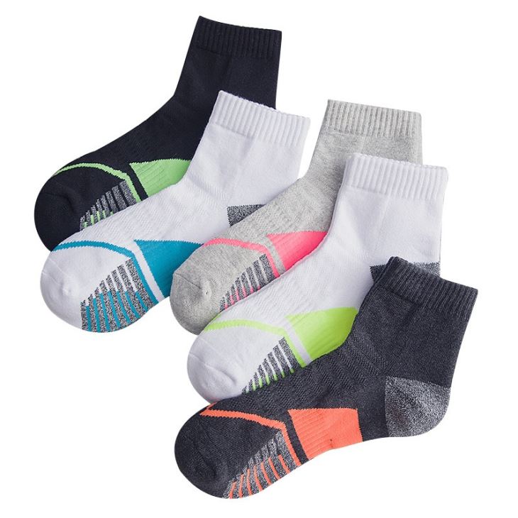 Ankle Plain Athletic Socks for Summer
