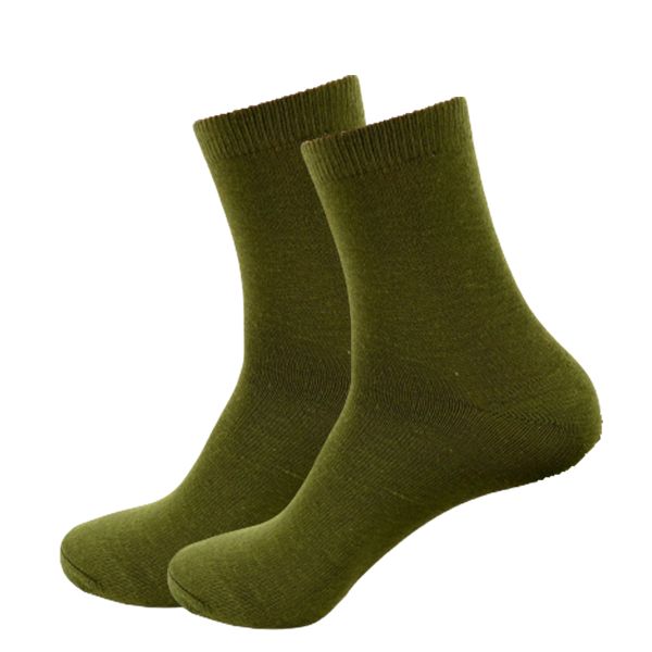 Army Solid Plain Socks