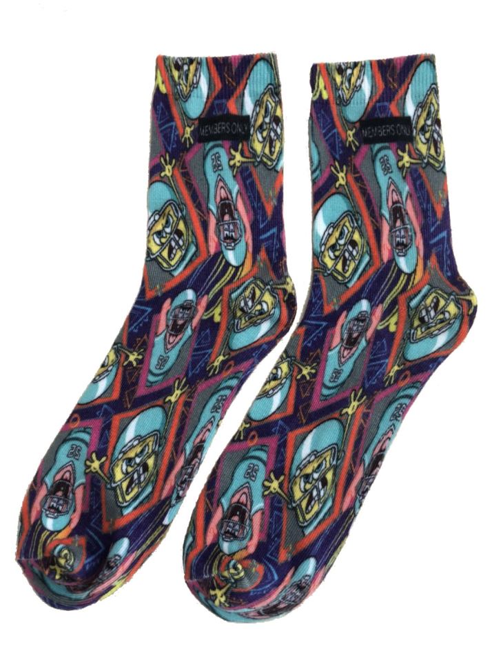 Cotton Print Socks Plain Socks