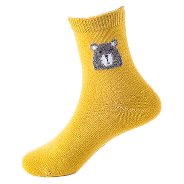 Feather Yarn Jacquard Anklet Kid Socks