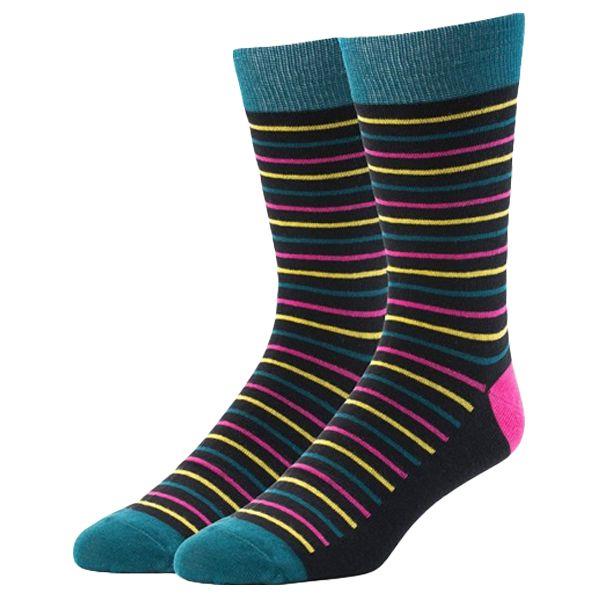 Men Multi-color Stripe Socks
