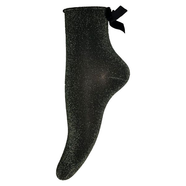 Lady Thin Socks With Bow Tie