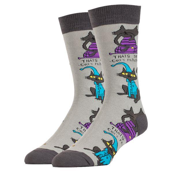 Novelty Men Socks Cat Pattern