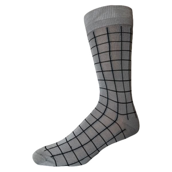 Square Mecerized Cotton Men Dress Socks