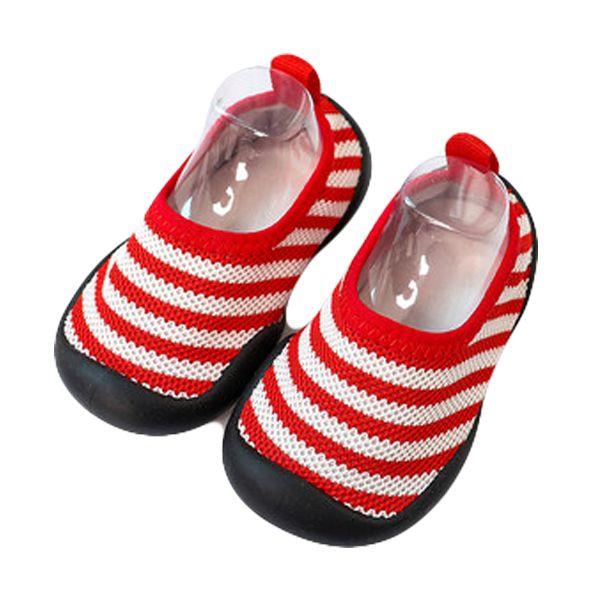 Striped Pattern Kid Shoe Socks Anti-slip