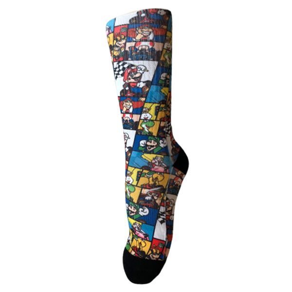 Sublimation Print Super Mario Crew Socks