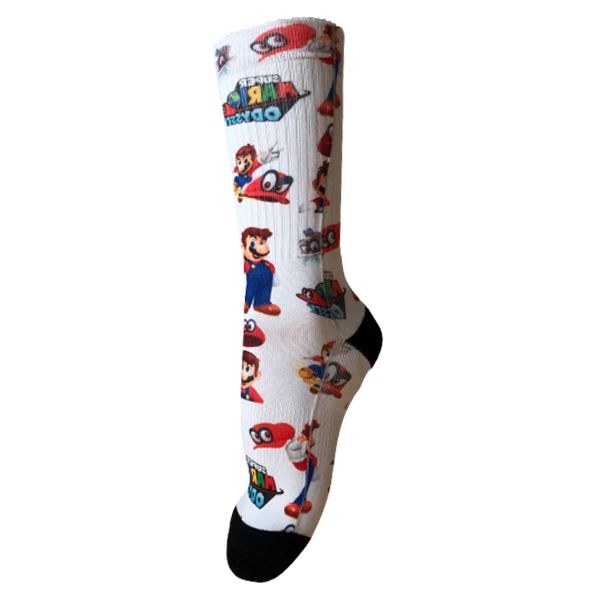 Super Mario Print Socks