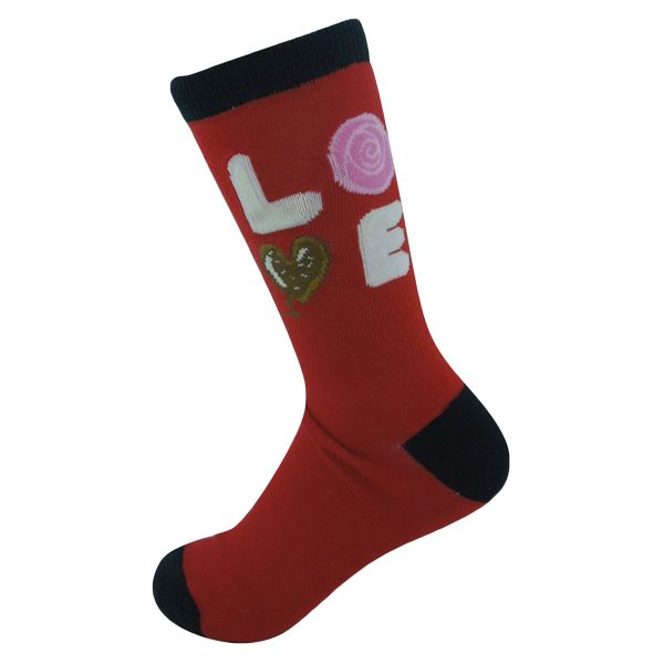 Love Pattern Cotton Socks