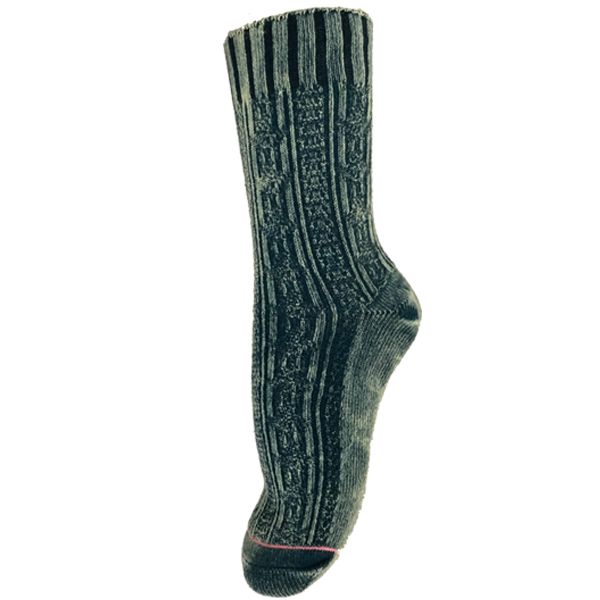 Washed Away Effect Solid Crew Socks