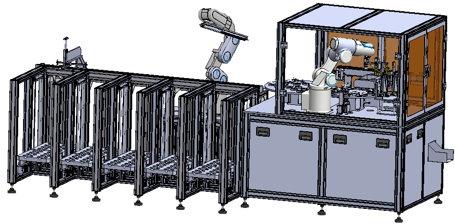 注塑产品剪水口外观检测码垛设备