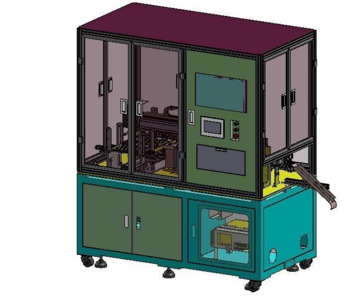 在线注塑双料带自动检测包装机