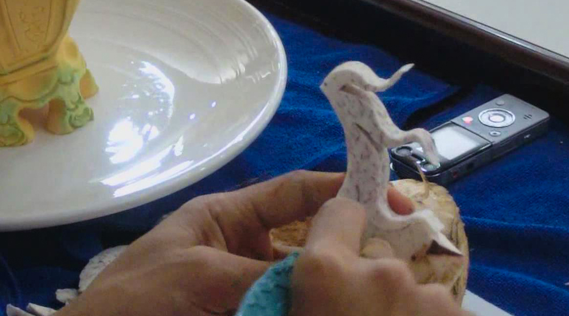 刀王超记食品雕刻视频教学 — 马的鬃毛