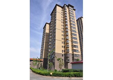 公司承建的定西新天地住宅小区二期工程（实景拍摄）.