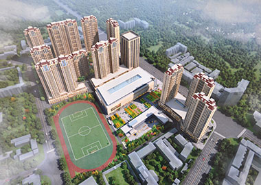 公司承建的甘肃宇臻集团陇西物流园项目效果图