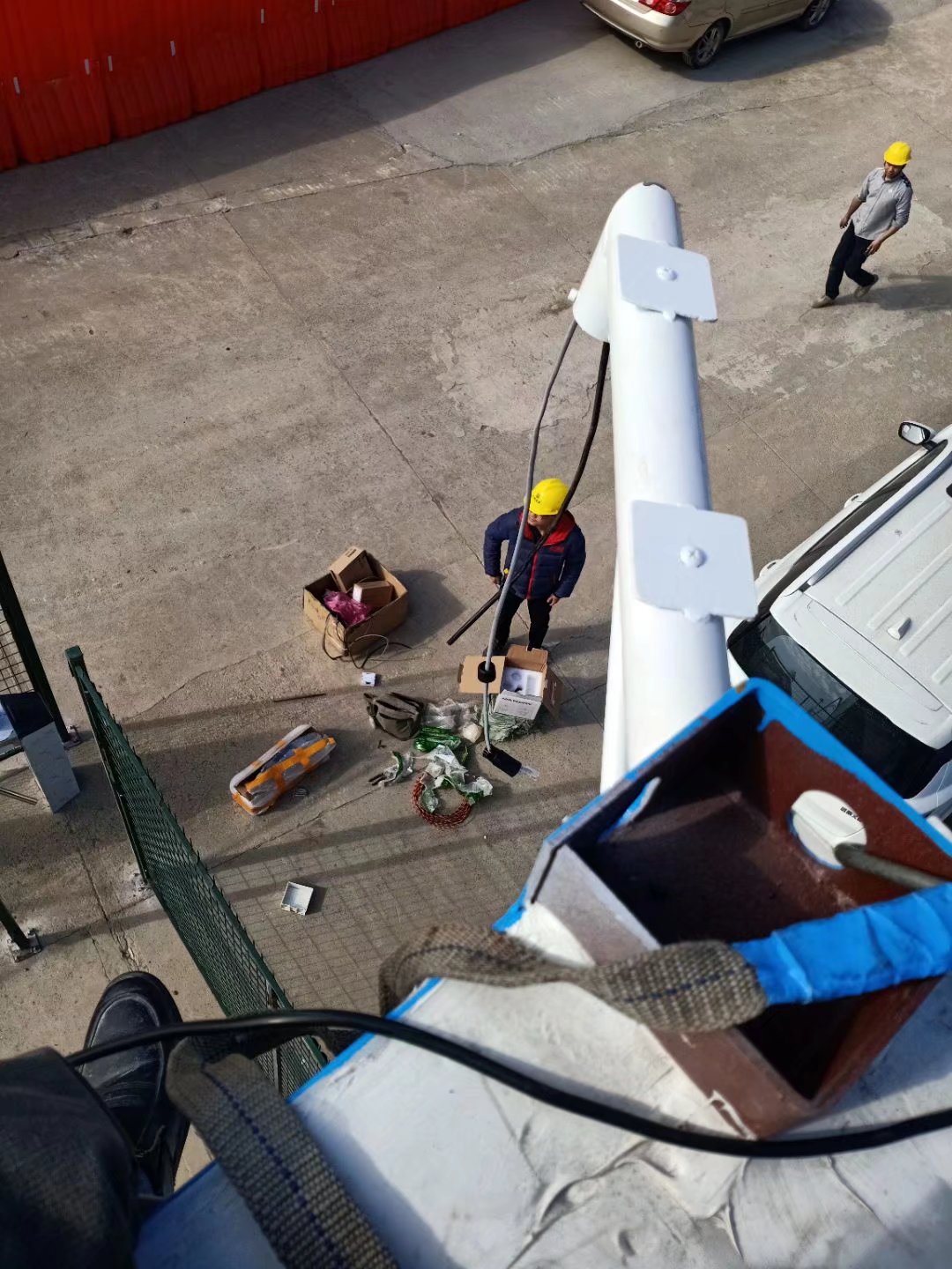 番禺区化龙镇建筑工地旋转监控工程海康威视